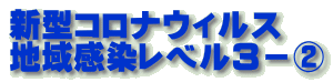 新型コロナウィルス 地域感染レベル３－②